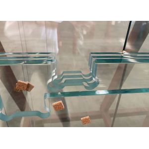 2.1mm Thick Rough Insulated Tempered Glass Rapid Cooling Scratch Resistant