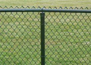 Wholesale 1m-50m PVC Coated Chain Link Fence Hot Dipped Galvanized Green from china suppliers