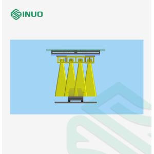 DIN 75220 Electric Vehicle Solar Simulation Test Chamber Halogen Lamp Test