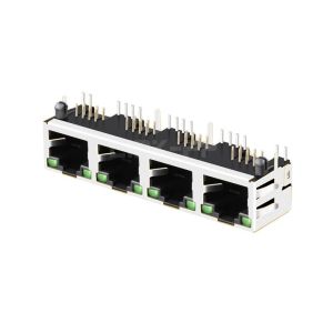 Pulse E5J88-24CJ25-L Compatible LINK-PP LPJE401AWNL 1X4 Port RJ45 Jack without