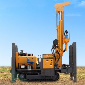 Crawler Water Well Drilling Rig with Drilling Depth 200m、300m、500m and Diesel