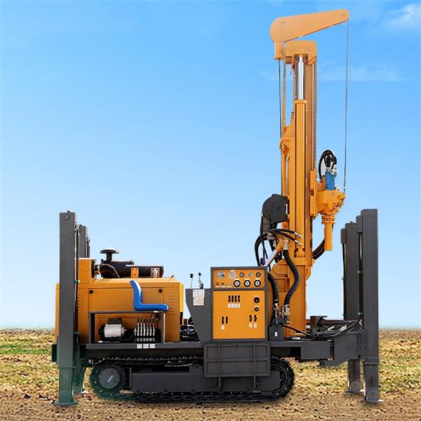 Crawler Water Well Drilling Rig with Drilling Depth 200m、300m、500m and Diesel