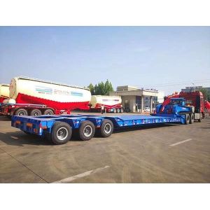 12R22.5 Detachable Gooseneck Semi Trailer 70T Removable Gooseneck Truck