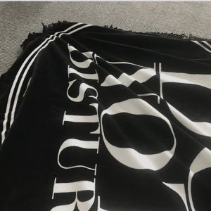 Wholesale Bulk Large Custom Black Cotton Printed Tassels Round Beach Towel With