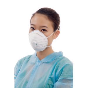 China Excellent Filtration Disposable FFP Polypropylene Protective Face Mask With Valve on sale