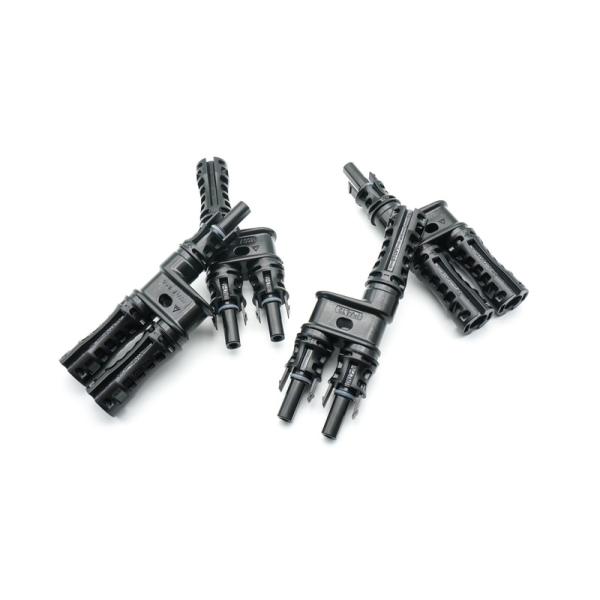 1 Pair Solar Panel T Branch Solar Wire Connector T2 Coupler Combiner