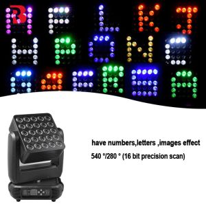 25*12W RGBW 4in1 LED Matrix Moving Head Light For DJ Concert Event Show