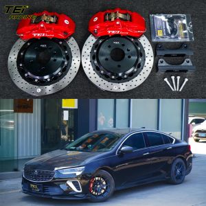 China Front Big Brake Kit 4 Piston Caliper with 355x28mm rotor BBK auto brake system For Buick Regal 18 Inch car rim on sale