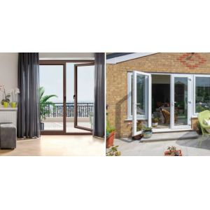 China Heavy Duty Aluminum Swing Door with 2.0-3.0mm Profile Thickness Easy Maintenance Anodizing on sale