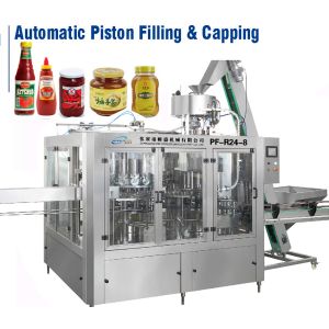 7000BPH Pasta Sauce Filler Capper Machine sauce filling capping machine