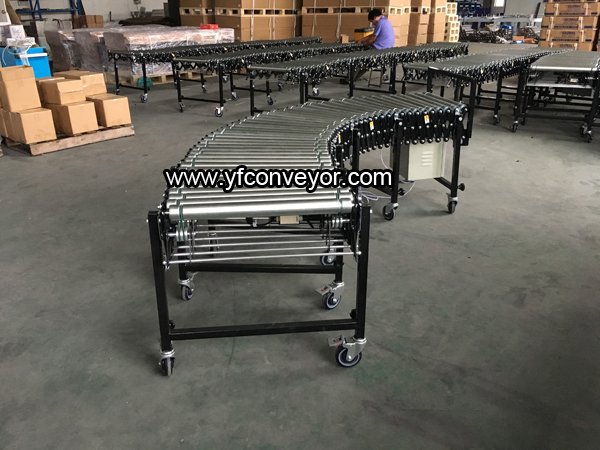 5m Flexible Expandable Motorized Roller Conveyor