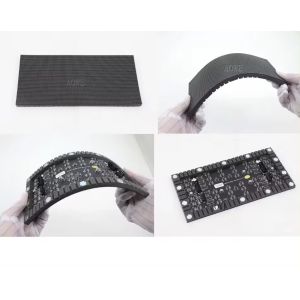Full Color Curved Flexible LED Display Board With IP31 Certification Pixel Pitch