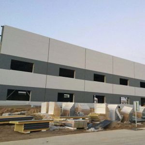 Galvanized Steel Structure Warehouse Building with H-Section Frame
