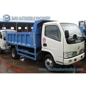 Dongfeng 2 Axles Small Dump Garbage Trucks 4x2 Drive 5 ton - 6 ton capacity