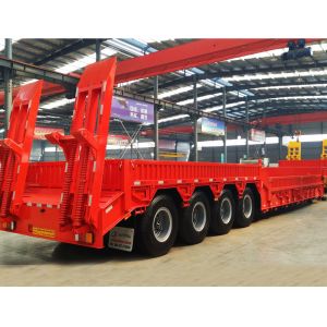 Wholesale 60-100 Ton Low Bed Tractor Trailer Heavy Duty from china suppliers