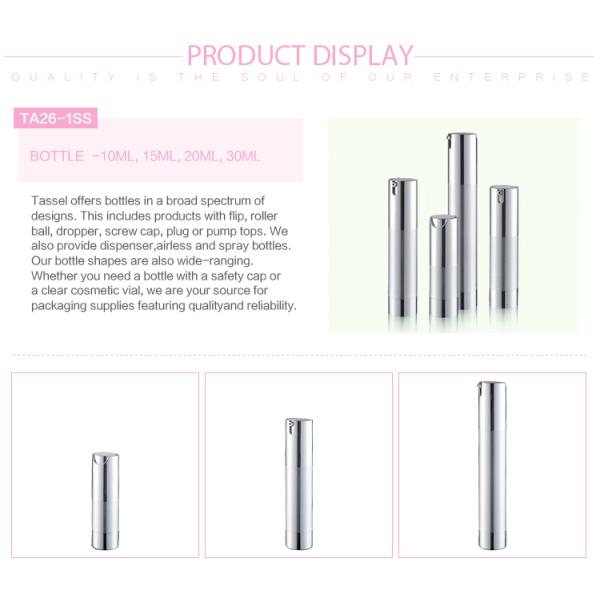 10ml 15ml 20ml Empty Cosmetic Containers Round Screw Down Structure
