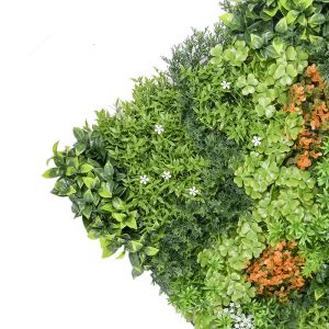 Hedge Artificial Green Plant Wall Panel 20mm For Indoor