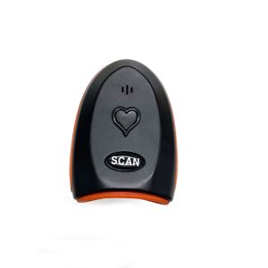 Orange Handheld Barcode Reader With Multi Language