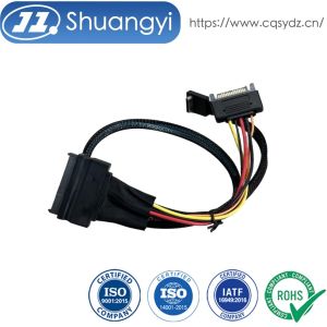 Wholesale SFF-8654 8i to SFF-8654 8i High-Speed Mini SAS HD Connector Cable, 1.0 m 32AWG 85 Ω Braided Assembly from china suppliers