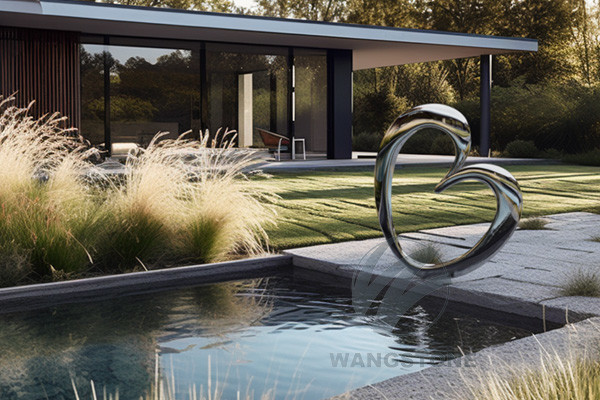 Timeless Reflection Stainless Steel Sculpture for Yard and Public Park Decoration