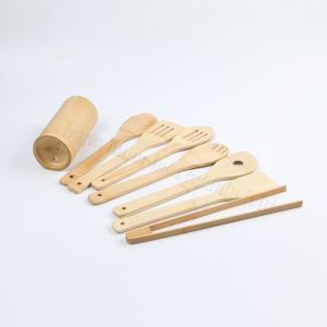 Bamboo Kitchenware Set for Nonstick Cookware - Eco Friendly Utensils