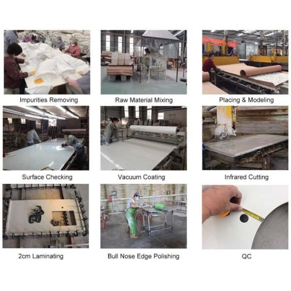 Artificial Crystal Blue Quartz Stone Countertops Composite Solid Surface