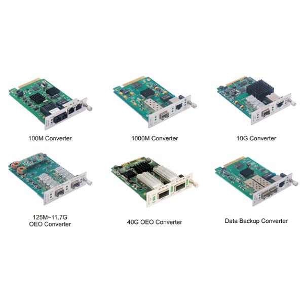 2U 16Slot Centralized Managed Media Converters ,Giga,125M~4.25G,10G ,40G OEO, 10G Copper to Fiber Media Converter
