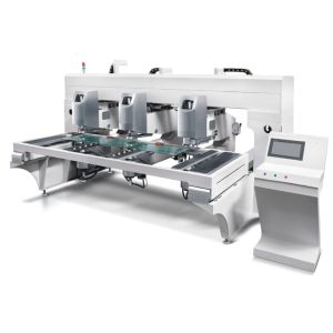 Wholesale L Shape Horizontal Glass Drilling Machine for Balcony Glass , High Efficiency from china suppliers