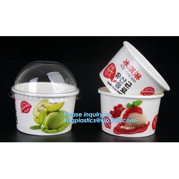 Quality Customized compostable biodegradable 12 oz dessert icecream ice cream cup with lid for ice cream icecream bagease packa for sale
