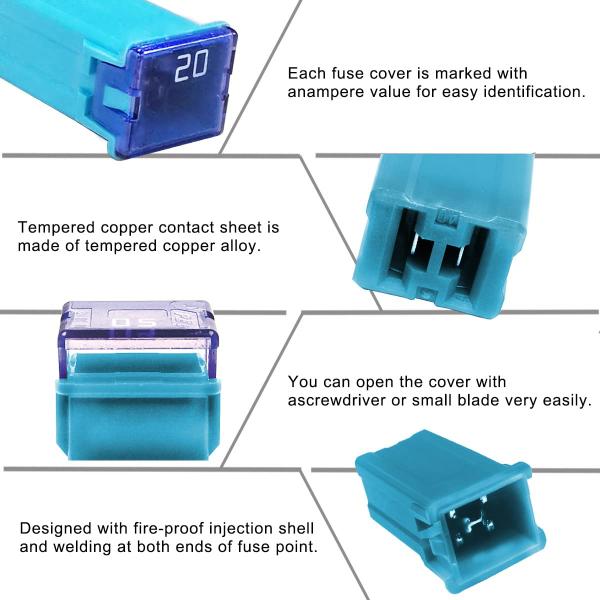Female Littelfuse JCASE Cartridge Fuse 32V 0495020.ZXA 0495025.ZXA 0495030.ZXA 0495040.ZXA 0495050.ZXA 0495060.ZXA