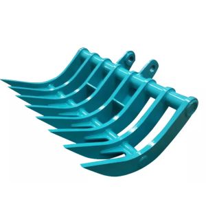 5 Teeth Excavator Brush Rake For Sunward SWE80 SWE60