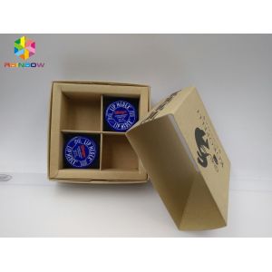 PVC / Kraft Custom Printed Paper Boxes , Gift Box Packaging With Transparent