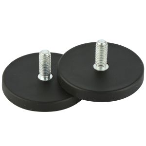 Rubber Coated Neodymium Pot Magnet Grade Rubber Iron NdFeB and Composite