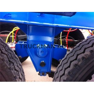 Flatbed Cargo Container Semi Trailer 3 * 13 Ton Capacity With Tubeless Tire