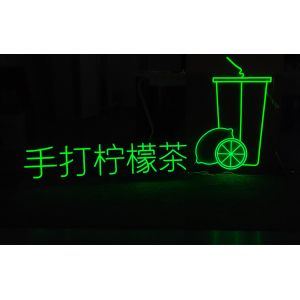 Wholesale Tea coffee bar shop neon sign color billboard Drop shinpping No MOQ from china suppliers
