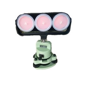 Leica Type Triangle prism set with tribrach and adapter with the plastic case