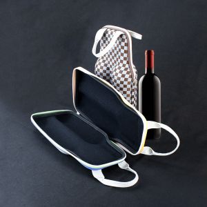 8mm EVA Carrying Case , Padded Wine Bottle Travel Case