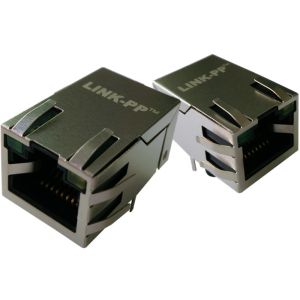 08B0-1X1T-36-F | LPJ9011KONL Magnetic RJ45 Jack 10/100Mbps W/LED , Latch Up