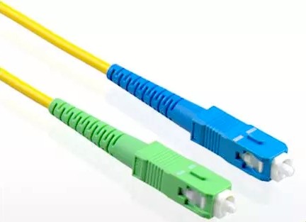 SC / UPC To SC / APC Fiber Optic Patch Cables Simplex Customized Length