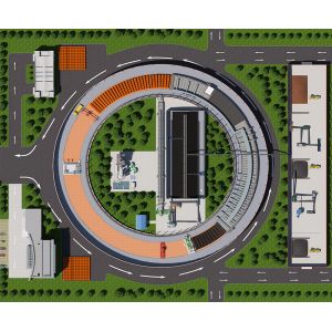 Clay Brick Firing Kiln Movable Rotary Tunnel Kiln 600000 Bricks / Day For Clay