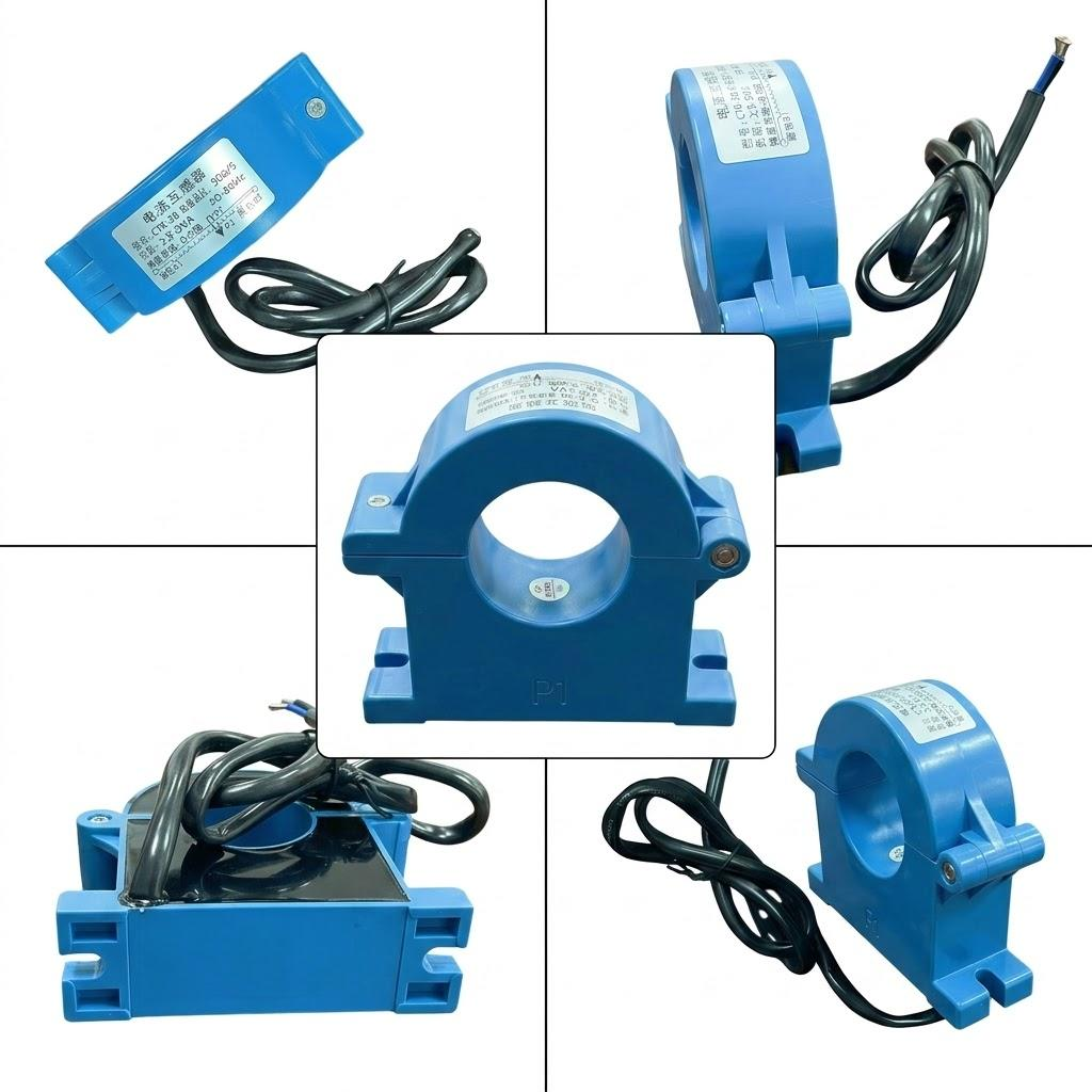 AC Split Core Current Transformer with Toroidal Magnetic Core for Non-Invasive Power Monitoring