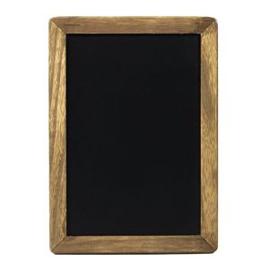 Black Wooden Restaurant Menu Board SGS Certification Recyclable Feature