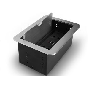 Cover - Sliding Cable Cubby Box , Furniture Conference Table Cubby 250 Voltage