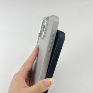 TPU PC Inlay Double Sided 1mm Groove Phone Case Cover Metal Camera Frame