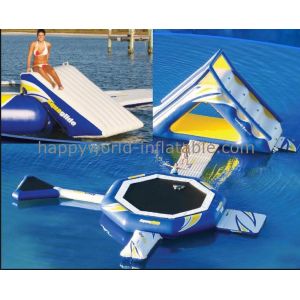 aquaglide slide ,lake inflatable water park games , adult inflatable water park