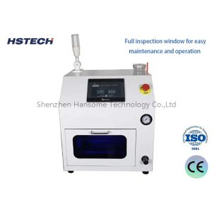 SMT Nozzle Cleaning Equipment HS-800 with PLC Touch Screen and Green Cover