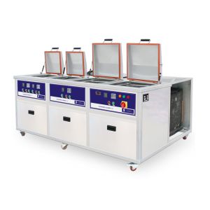 China 4 Tanks Customized PCB Ultrasonic Cleaner With Cooling System on sale
