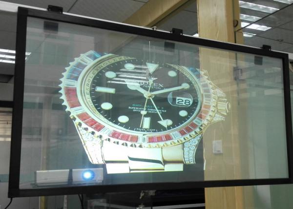 Quality Transparent Holographic Rear Projection Film on Glass , 3D Holographic Film for sale
