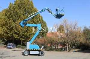 China 12-30m Lift Aerial Work Trailer Mounted Telescopic Articulated Hydraulic Cherry Picker on sale