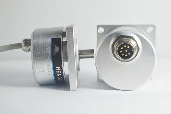 Quality 5000 Resolution Pulse 4096 Encoder , S50F Optical Quadrature Encoder With Flange for sale